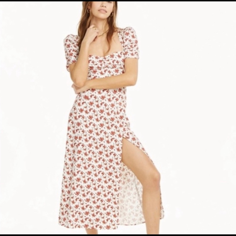 NWT Danielle Bernstein Floral Slip Maxi Dress